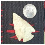 Native American Indian White 2.25" Arrowhead