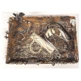 Vtg. Estate Costume Jewelry 50+pc SILVER Tone #1
