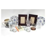 15pc Frames, Glassware, China, Pottery