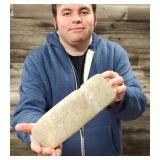 Native American Indian 9.75" Grooved Stone Axe