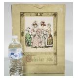 1906 Victorian 5 page Calendar