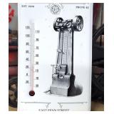 Portland Forge Indiana, Metal THERMOMETER, Sign
