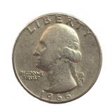 1966 Copper Clad Washington Quarter .25 Cent Coin