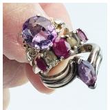 3) Sterling Silver .925 Ladies Rings 10.62grams