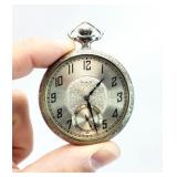 Vtg. Nickel Silver ELGIN Pocket Watch