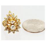 18K GOLD EP Electroplate Costume Jewelry RING