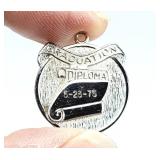 1975 Forstner Sterling Silver Graduation Pendant