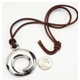 Sterling Silver Isreal Design Necklace, Pendant