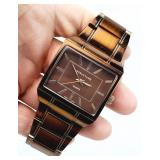 STRUCTURE Quartz Bronze Tone Men