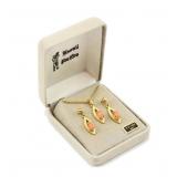 Vtg. 14K Gold Post Hawaii Pacifica Jewelry Set