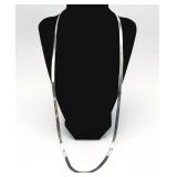 30" .925 Milor Italy Herringbone Necklace 19.09g