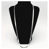 26" .925 Milor Italy Herringbone Necklace 16.68g