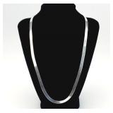 22" .925 Milor Italy Herringbone Necklace 16.83g