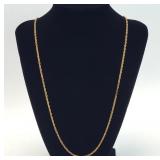 24" 1/20 12K GOLD Link Chain Necklace 3.52 grams