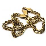 .925 Sterling Silver Gold Tone Bracelet 4.78 grams