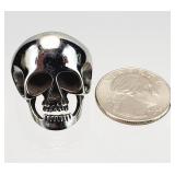 Men's Size 11 Stainless Steel Biker SKULL RING #1