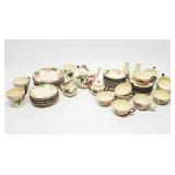 50pc Franciscan Desert Rose Earthenware China Set