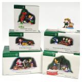 6pc Dept. 56 Village Accessories, 2 Retired