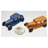 2) Vtg Tootsietoy Ford Model A Sedan Die Cast Cars