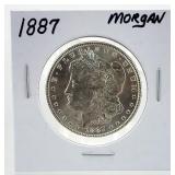 1887 MORGAN Silver Dollar, $1 Coin