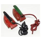 2) Vtg Sunny Suzy Metal Toy Cloths Irons