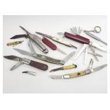 11) Folding Blade Pocket Knives, Swiss Army