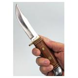 SHARP Fixed Blade Hunting Knife + Sheath