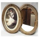 Modern Matching Oval Wall Picture, Mirror Frames