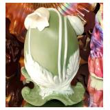 Antique DEP Germany 4396 Floral Egg Vase