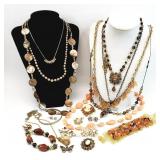 25pc Vtg Costume Jewelry