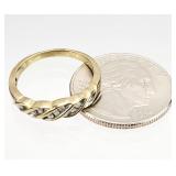 10K GOLD Size 8 Ladies Wedding RING 2.64 grams