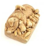 1974 Brown County Peddler Pig, Hog Chalk Figurine