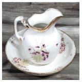 Antique Maddock's Lamberton Wash Basin & Pitcher