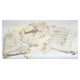 20+pc Vtg. Assorted Embroidered Linens