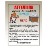 GOLD & SILVER BUYERS - MUST READ