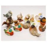13pc Bird, Eagle, Duck, Pelican Figurines