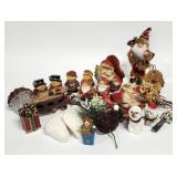 20+pc Christmas Holiday Decor, Santa, Snowman +