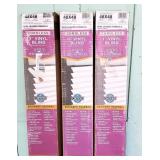 3) 48x48 Cordless 1' Vinyl Blinds NEW in box