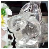 Vtg. Clear FENTON Art Glass Rabbit Figurine