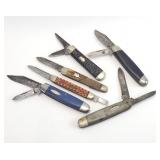 6) Folding Blade Pocket Knives as-is Belknap +