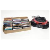 CD's, Cassettes, Music Player, Radio