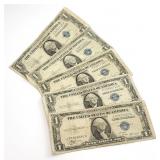 5) 1935B, C, D, E, G $1 Dollar Silver Certificates