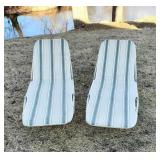 2) Matching Fun in Sun Folding Lounge Chairs