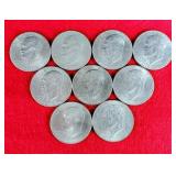 9) 1976 Eisenhower IKE $1 Dollar Coins
