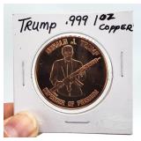President Donald TRUMP 1oz .999 Fine Copper Coin