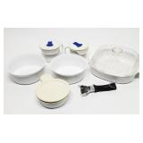 8pc Vtg. Corning Ware Casserole Dishes