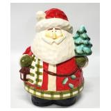 Ceramic Christmas Holiday Santa COOKIE JAR