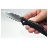 BUCK 284 .] Black Folding Lock Blade Pocket Knife