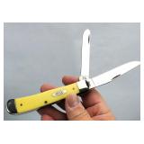 CASE XX 3254CV Yellow Trapper Pocket Knife