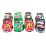 4pc 1999-02 Mattel NASCAR Die Cast Race Cars